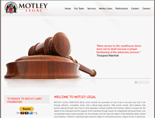 Tablet Screenshot of motleylegal.com